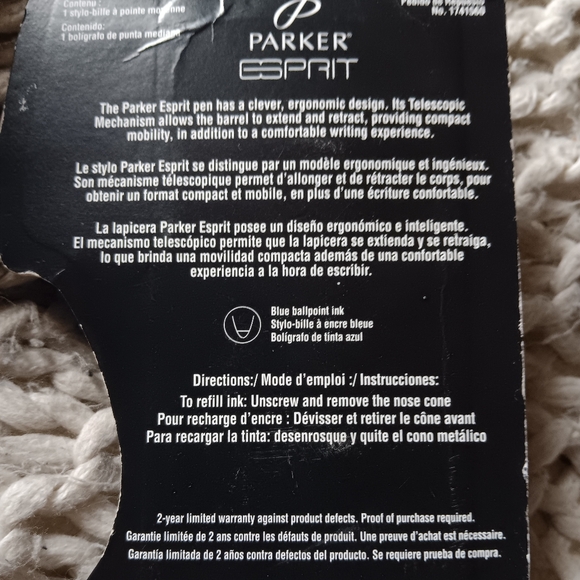 Parker Esprit Telescoping Pen with case New in Package - Picture 2 of 4